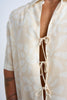 Sand Desert Floral Tie Shirt - Sand Ivory