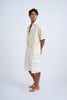 Sand Desert Floral Tie Shirt - Sand Ivory