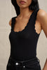 Scallop Knit Top - Black