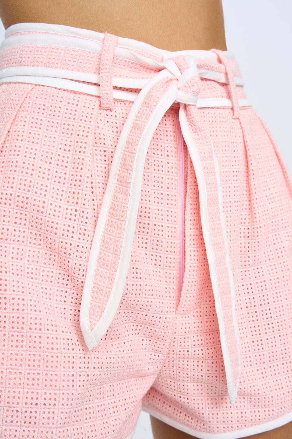 Pu Leather Sage  Shorts Dusty Pink Rae Mode  30a main image 1