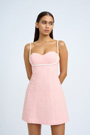 Serena Pipe Mini Dress - Dusty Pink