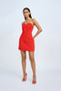 Seraphina Structured Mini Dress | Final Sale- Scarlet Red