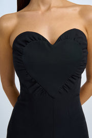 Seraphina Structured Longline Dress - Black