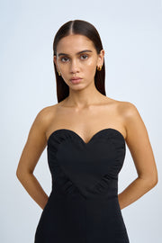 Seraphina Structured Longline Dress | Final Sale - Black