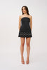 Sia Strapless Shift Mini Dress - Black