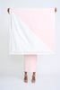 Spliced Pipe Step Scarf - Ivory Soft Pink
