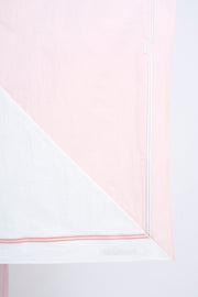 Spliced Pipe Step Scarf - Ivory Soft Pink
