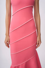 Sylvia Spiral Midi Dress | Final Sale - Pink Ivory