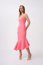 Sylvia Spiral Midi Dress | Final Sale - Pink Ivory