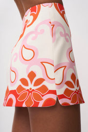 Sierra Paradiso Mini Skirt- Pink Red Orange