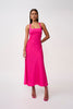 Soleil Pipe Bias Midi Dress | Final Sale - Fuchsia Pink