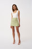 Telisa Tweed Mini Skirt - Green Tweed