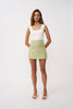 Telisa Tweed Mini Skirt - Green Tweed