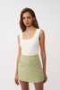 Telisa Tweed Mini Skirt - Green Tweed