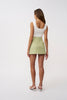 Telisa Tweed Mini Skirt - Green Tweed