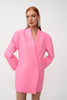 The Adele Oversized Blazer Mini Dress - Pink