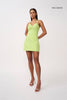 PRE ORDER | Athena Mini Dress - Pear Green