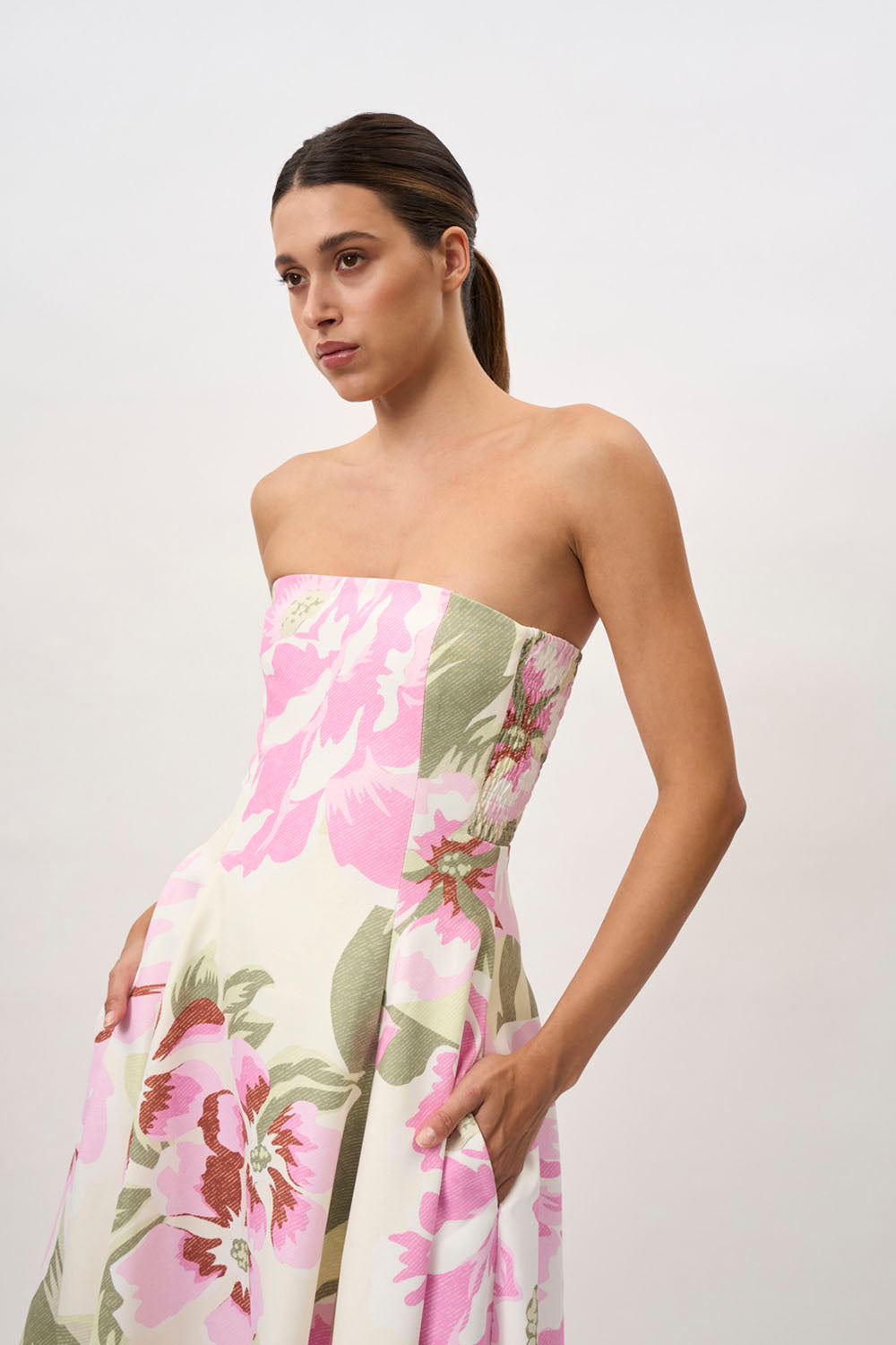 Carrie Long Dress Pink main image 1