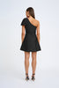 Diana Bow Mini Dress - Black