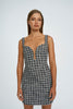 Two Strap Scoop Mini Dress Final Sale - Black Ivory