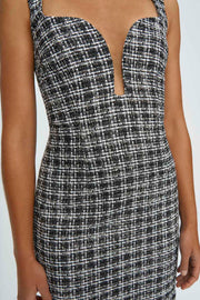 Two Strap Scoop Mini Dress Final Sale - Black Ivory