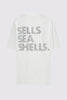 Sea Shells Diamante Tee - Ivory