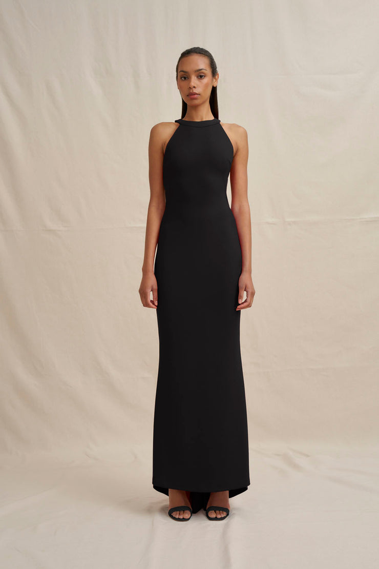 Velora Open Back Jersey Gown – BY JOHNNY.