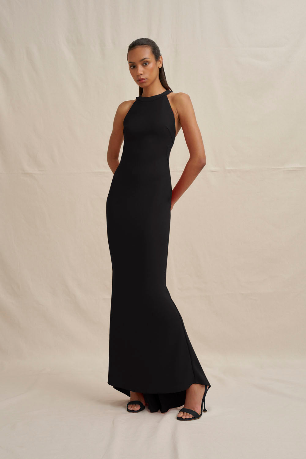 ワンピース Back Open Velor Dress Velora Open Back Jersey Gown – BY JOHNNY.