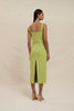 Venus Shell Midi Dress - Pistachio Green
