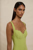 Venus Shell Midi Dress - Pistachio Green