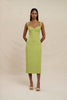Venus Shell Midi Dress - Pistachio Green