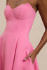 Venus Shell Strapless Dress - Pink