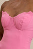 Venus Shell Strapless Dress - Pink
