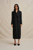 Winona Long Line Coat - Black