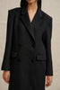 Winona Long Line Coat - Black