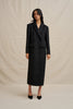 Winona Long Line Coat - Black