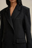 Winona Long Line Coat - Black