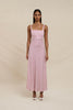 Zinnia Geo Bias Midi Dress - Lilac Yellow Berry