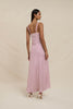 Zinnia Geo Bias Midi Dress - Lilac Yellow Berry
