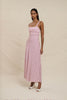 Zinnia Geo Bias Midi Dress - Lilac Yellow Berry
