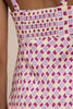 Zinnia Geo Bias Midi Dress - Lilac Yellow Berry