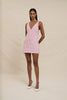Zinnia Geo Shift Mini Dress - Lilac Yellow Berry