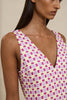 Zinnia Geo Shift Mini Dress - Lilac Yellow Berry