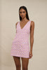 Zinnia Geo Shift Mini Dress - Lilac Yellow Berry
