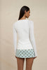 Zinnia Mini Skirt - Multi Yellow Blue