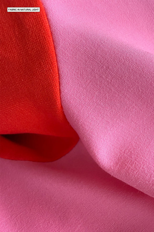 The Cleo Mini Dress - Red Pink