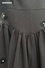 Nova Scallop Mini Dress - Black