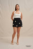 Priscilla Mini Skirt - Pearl Black