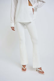 Nina Flare Knit Pant | Final Sale  - Ivory