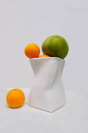 Porcelain Twist Small Vase | Final Sale
